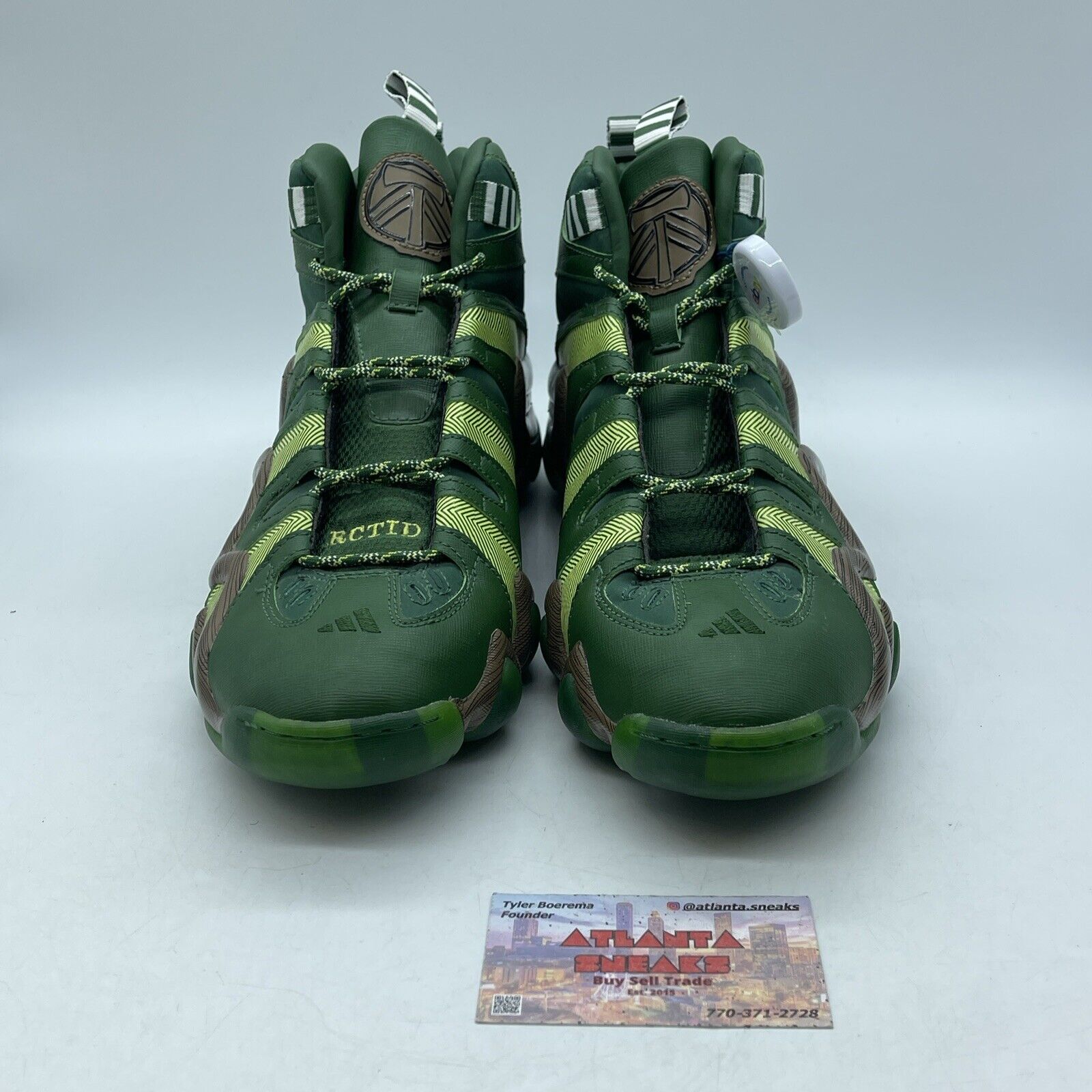 Size 12 - adidas Crazy 8 Portland Timbers Green Suede Leather Brown  (D69033)