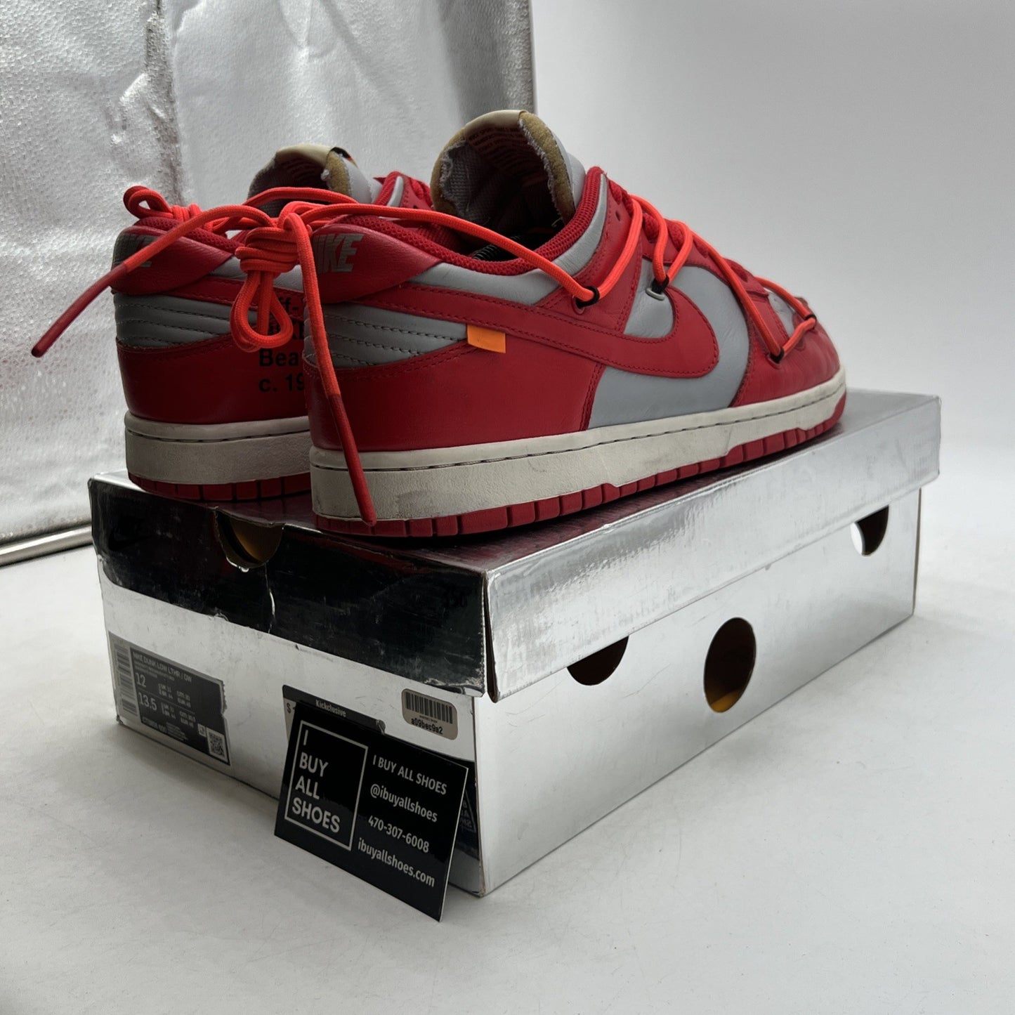 Size 12 - Nike Dunk Low x OFF-WHITE University Red 2019 (CT0856-600)