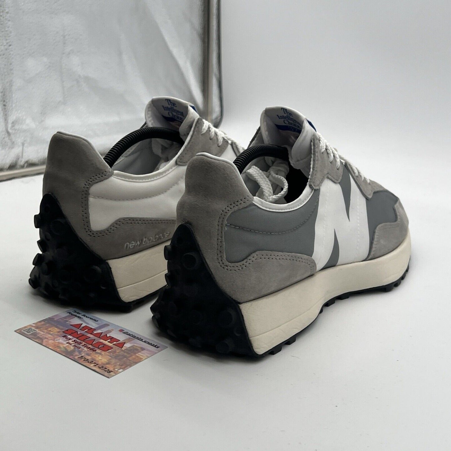 Size 11 - New Balance MS327LAB Men's Gray/White Logo Sneakers