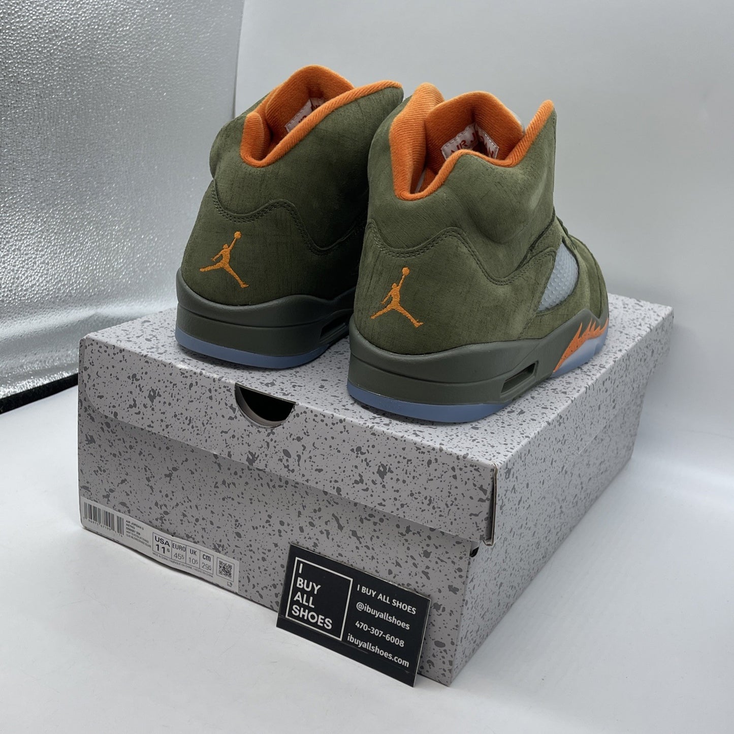 Size 11.5 - Air Jordan 5 Retro 2024 Olive Green (DD0587-308)