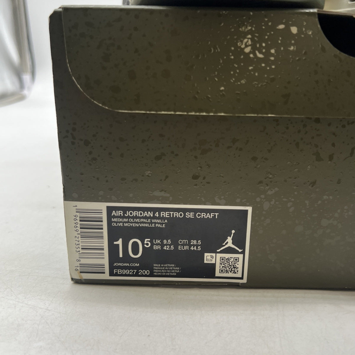 Size 10.5 - Air Jordan 4 SE Retro Low Craft - Olive (FB9927-200)