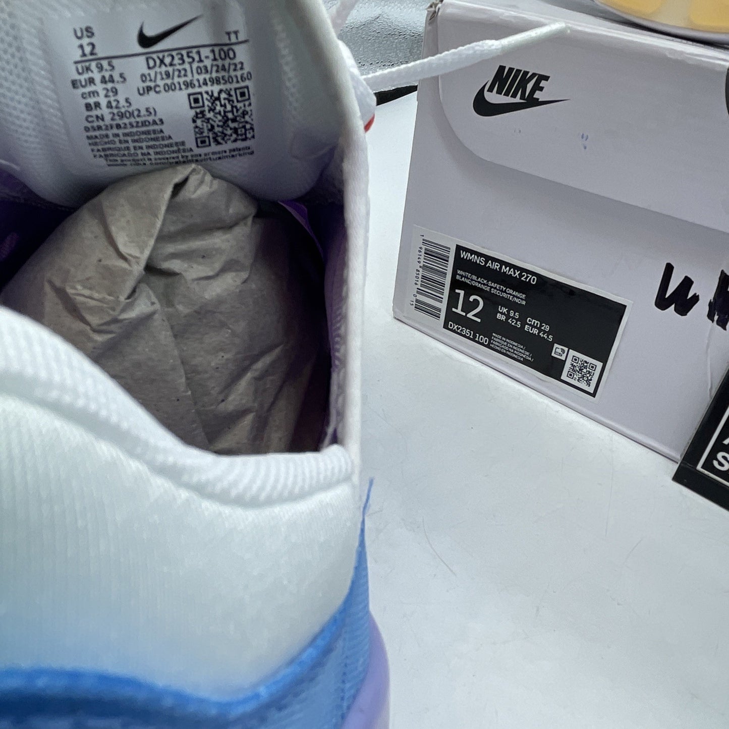 Size 12W - Nike Air Max 270 Nike 101 (DX2351-100)