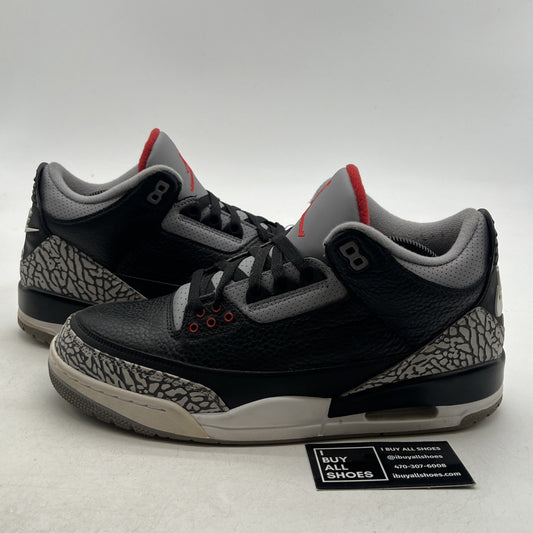 Size 10.5 - Air Jordan 3 Retro OG Mid Black Cement (854262-001)
