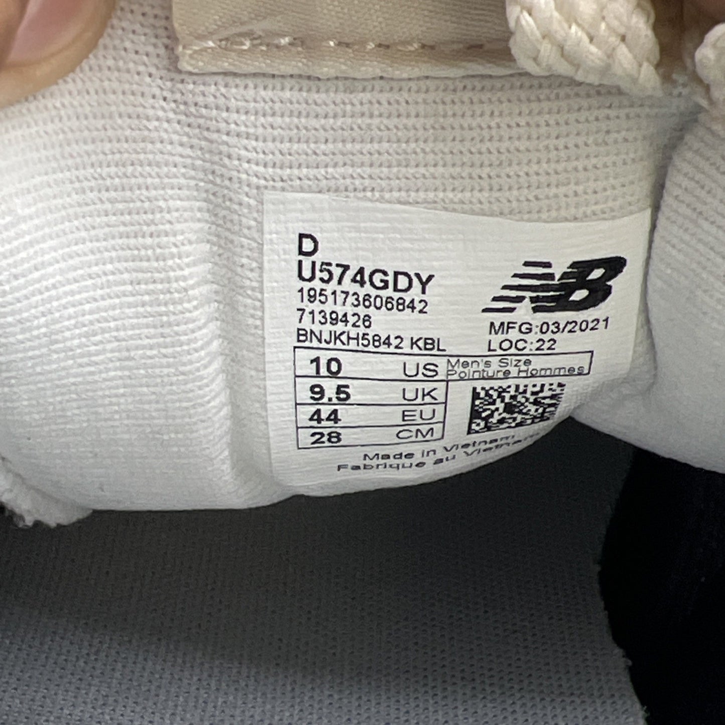 Size 10 - New Balance 574 Un-N-Ding (U574GDY)