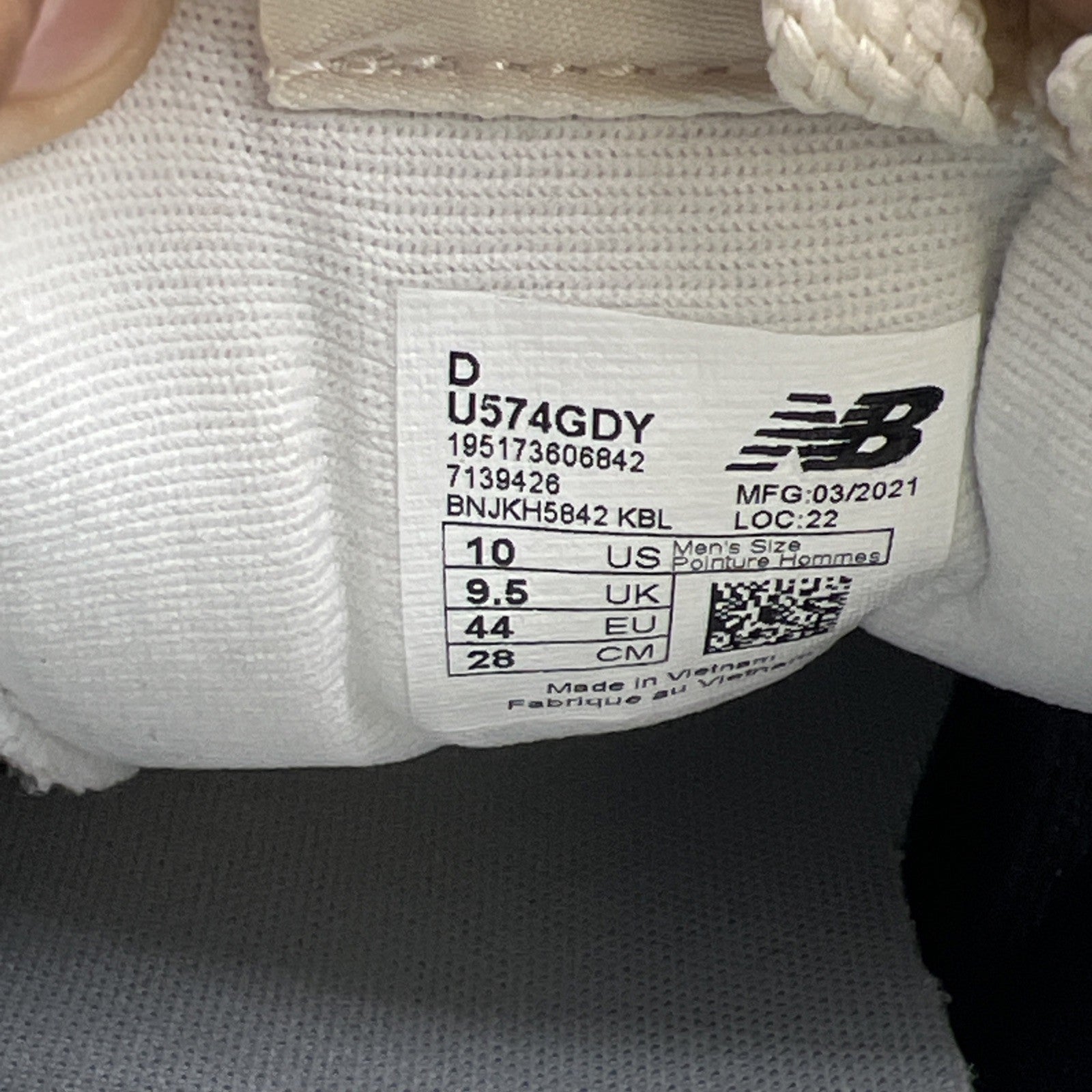 Size 10 - New Balance 574 Un-N-Ding (U574GDY)