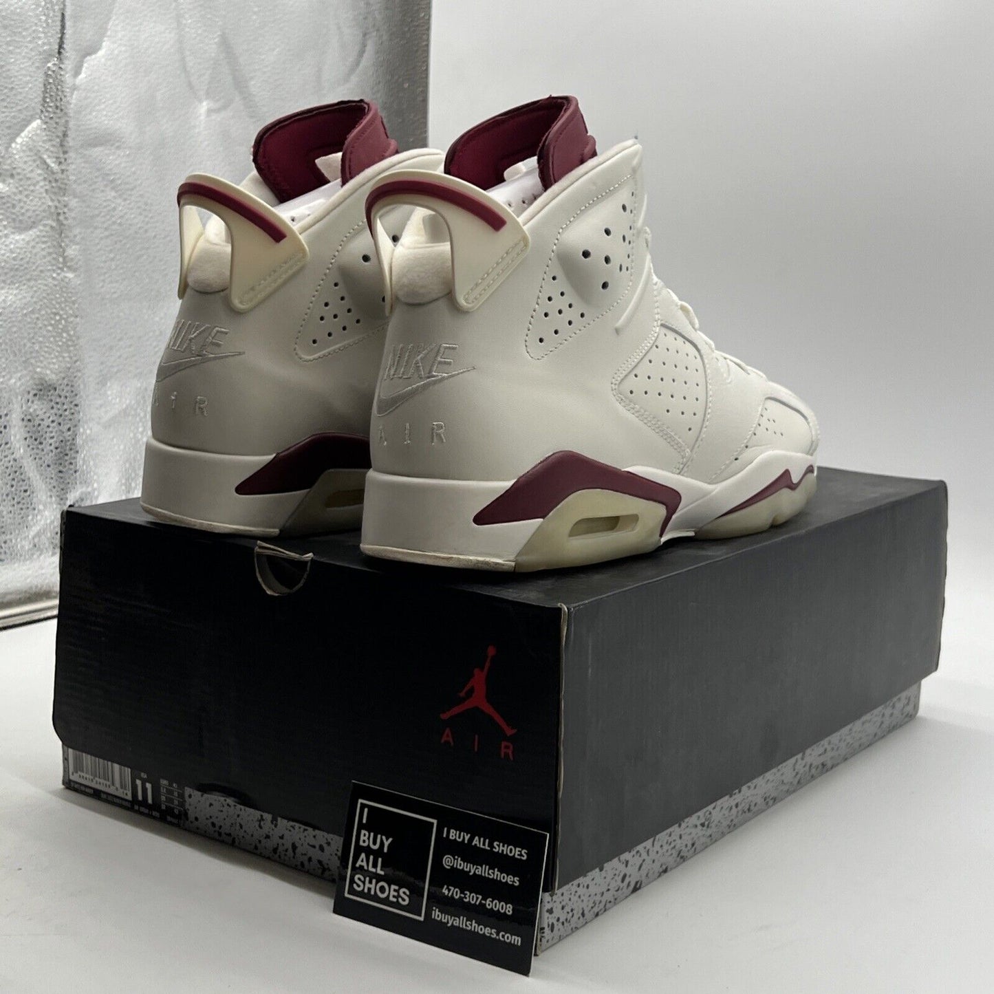 Size 11 - Air Jordan 6 Retro 2015 Maroon (384664-116)