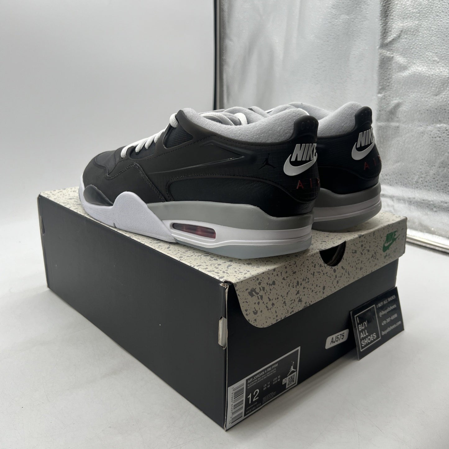 Size 12 - Air Jordan 4 RM Black Metallic (HV5184-010)
