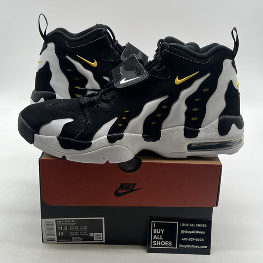 Size 11.5 -  Air Dt Max ‘96 Black White 2024 Yellow Suede Leather  (HM8249-001)