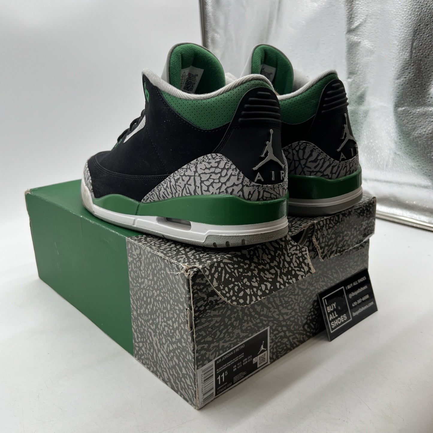 Size 11.5 - Air Jordan 3 Retro Mid Pine Green (CT8532-030)