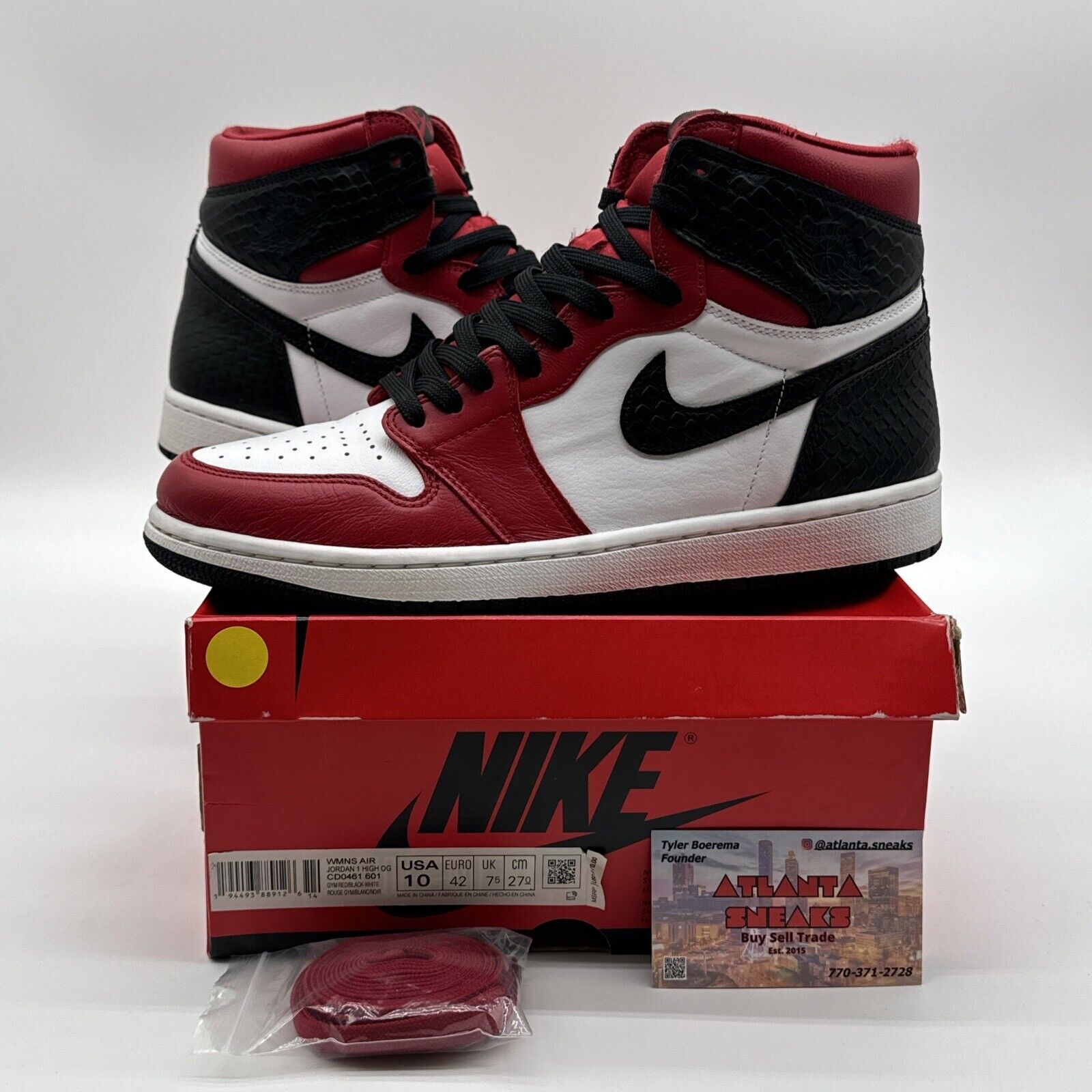 Size 10 - Jordan 1 Retro High OG Satin Red 2020 Size 10w Or 8.5 Men’s Red Black