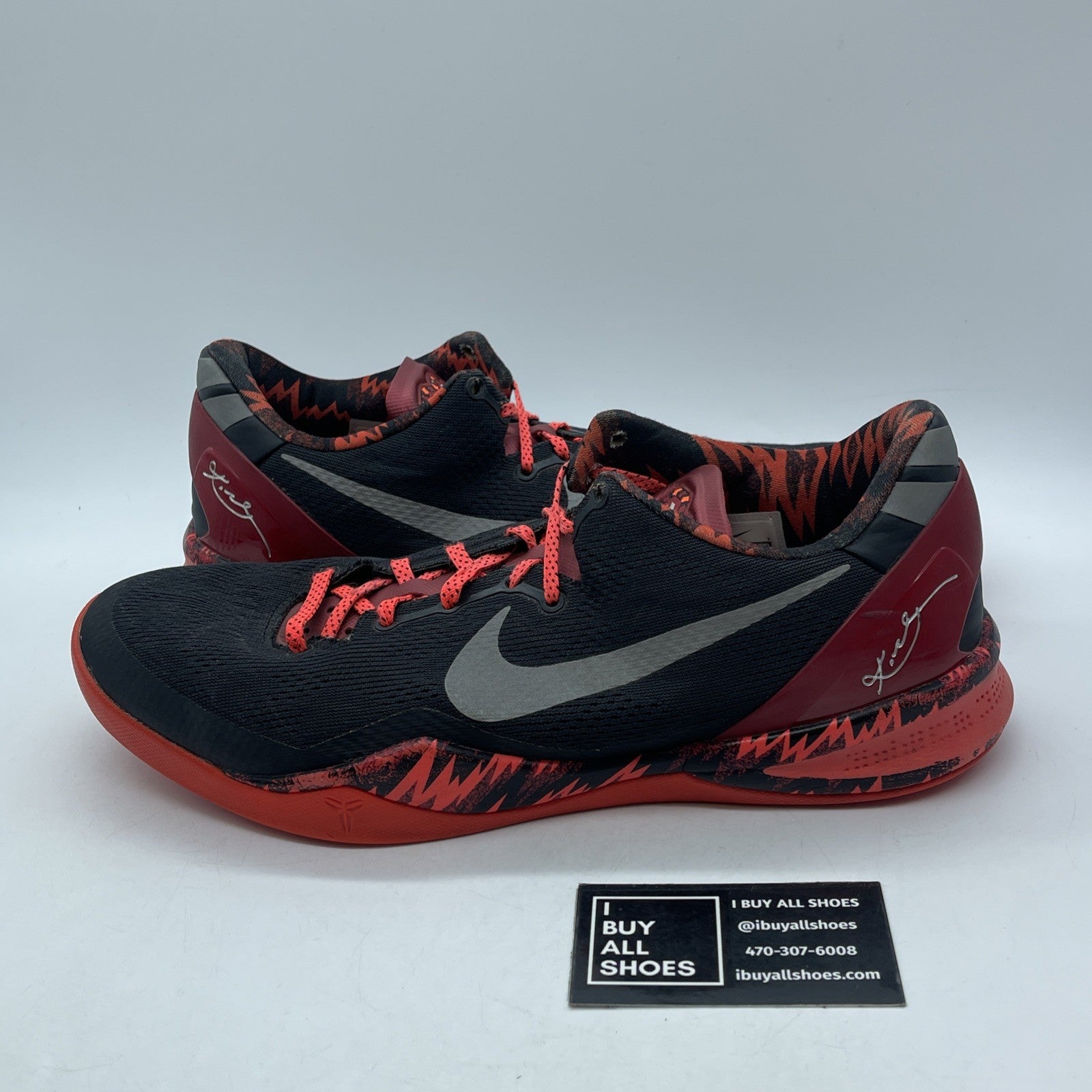 Size 12 - Nike Kobe 8 Philippines Pack - Gym Red Black Suede (613959-002)