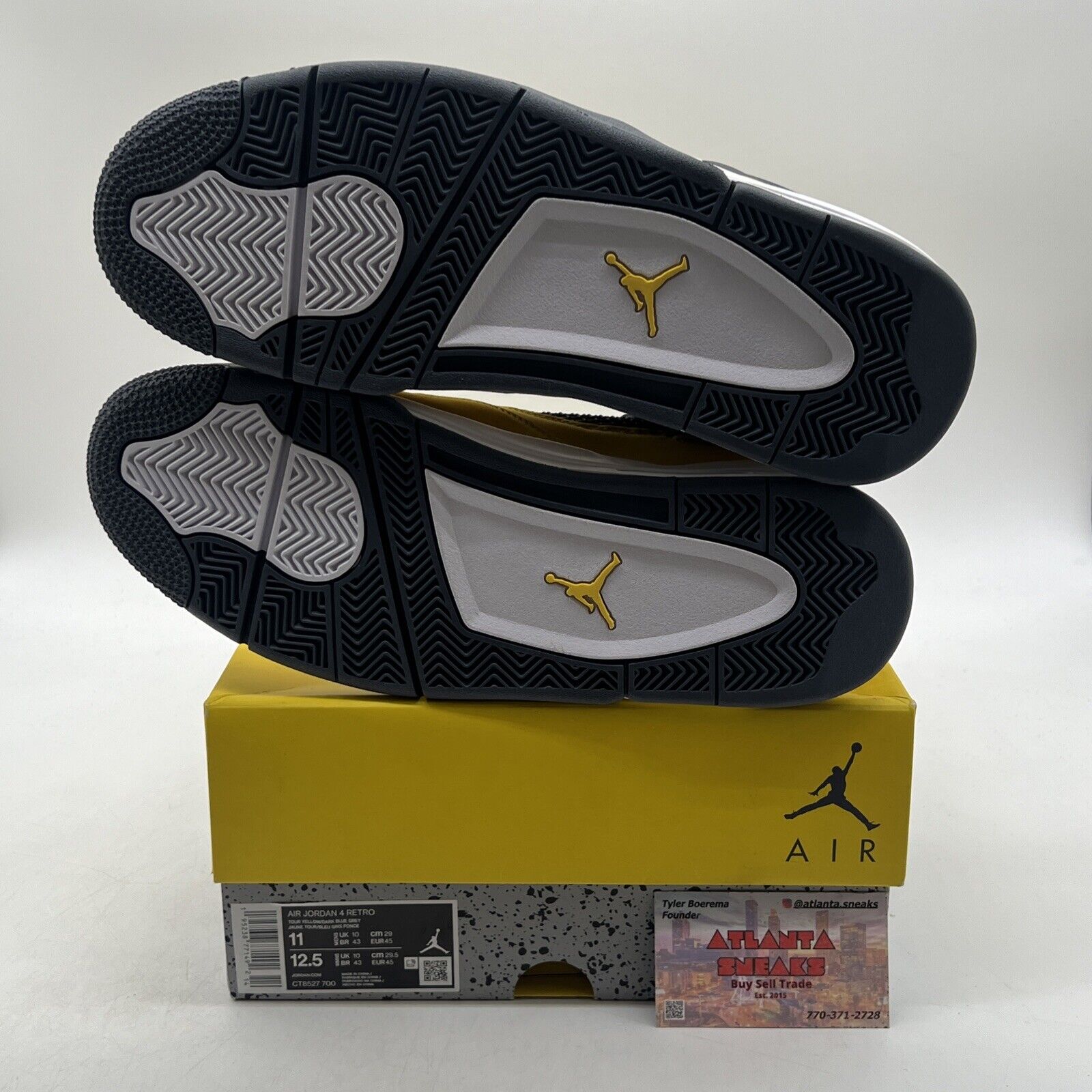 Size 11 - Jordan 4 Retro Mid Lightning Suede Grey White (CT8527-700)