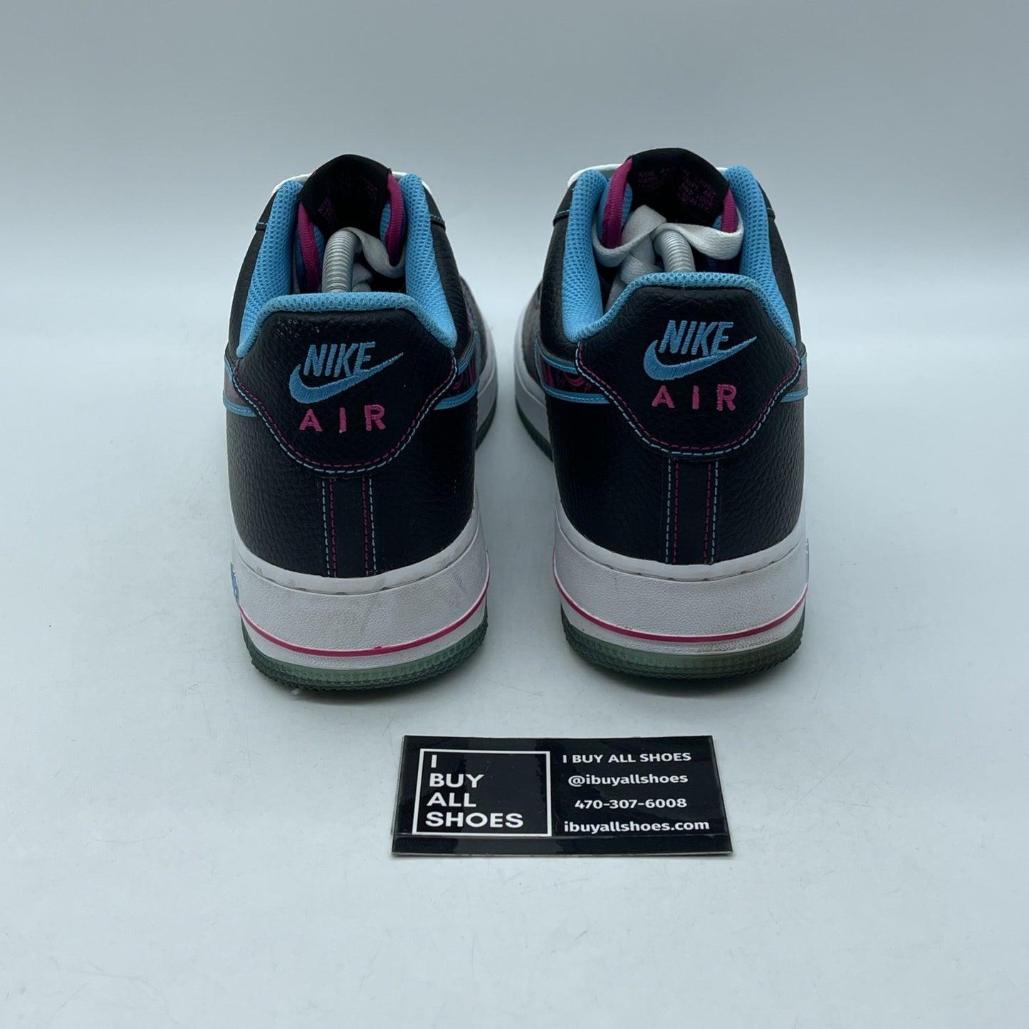 Size 10 - Nike Air Force 1 '07 LV8 Miami Nights Black Leather (DD9183-001)