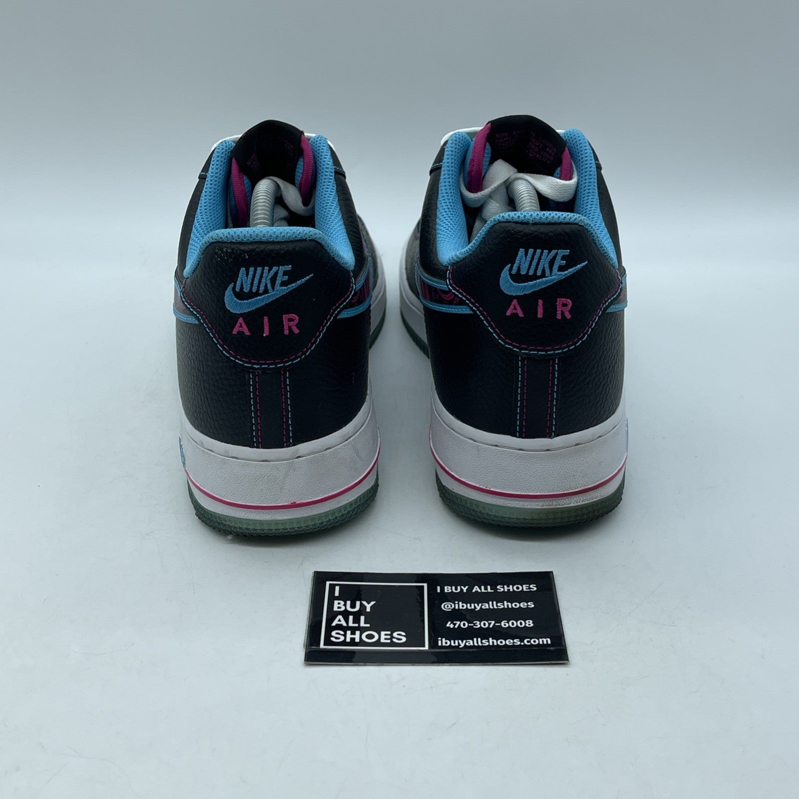 Size 10 - Nike Air Force 1 '07 LV8 Miami Nights Black Leather (DD9183-001)
