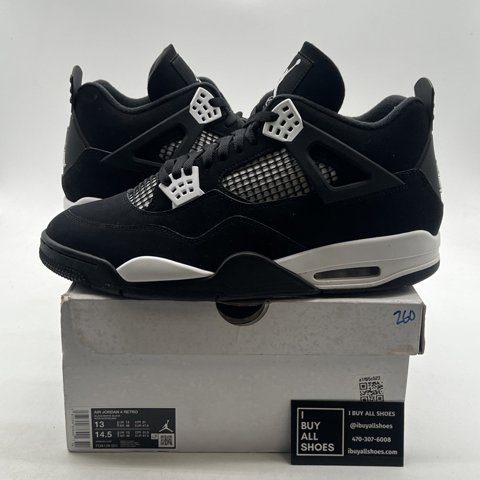 Size 13 - Air Jordan 4 Retro White Thunder (FQ8138-001)