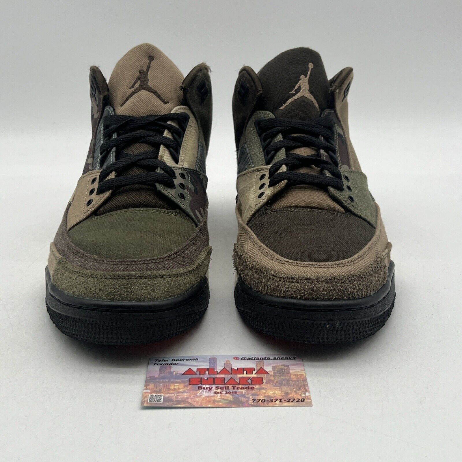 Size 12 - Jordan 3 Retro Patchwork 2021 Brown Olive Suede (DO1830-200)