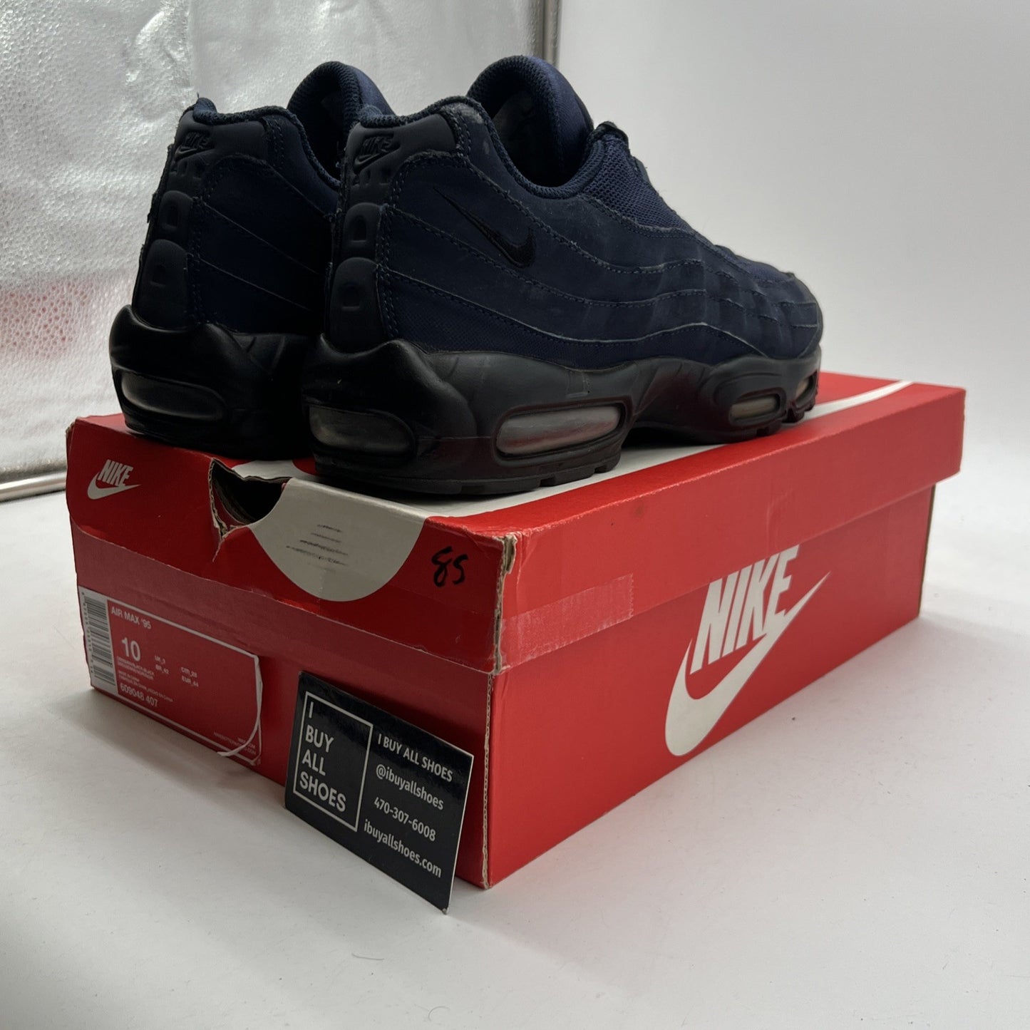 Size 10 - Nike Air Max 95 Obsidian Black (609048-407)