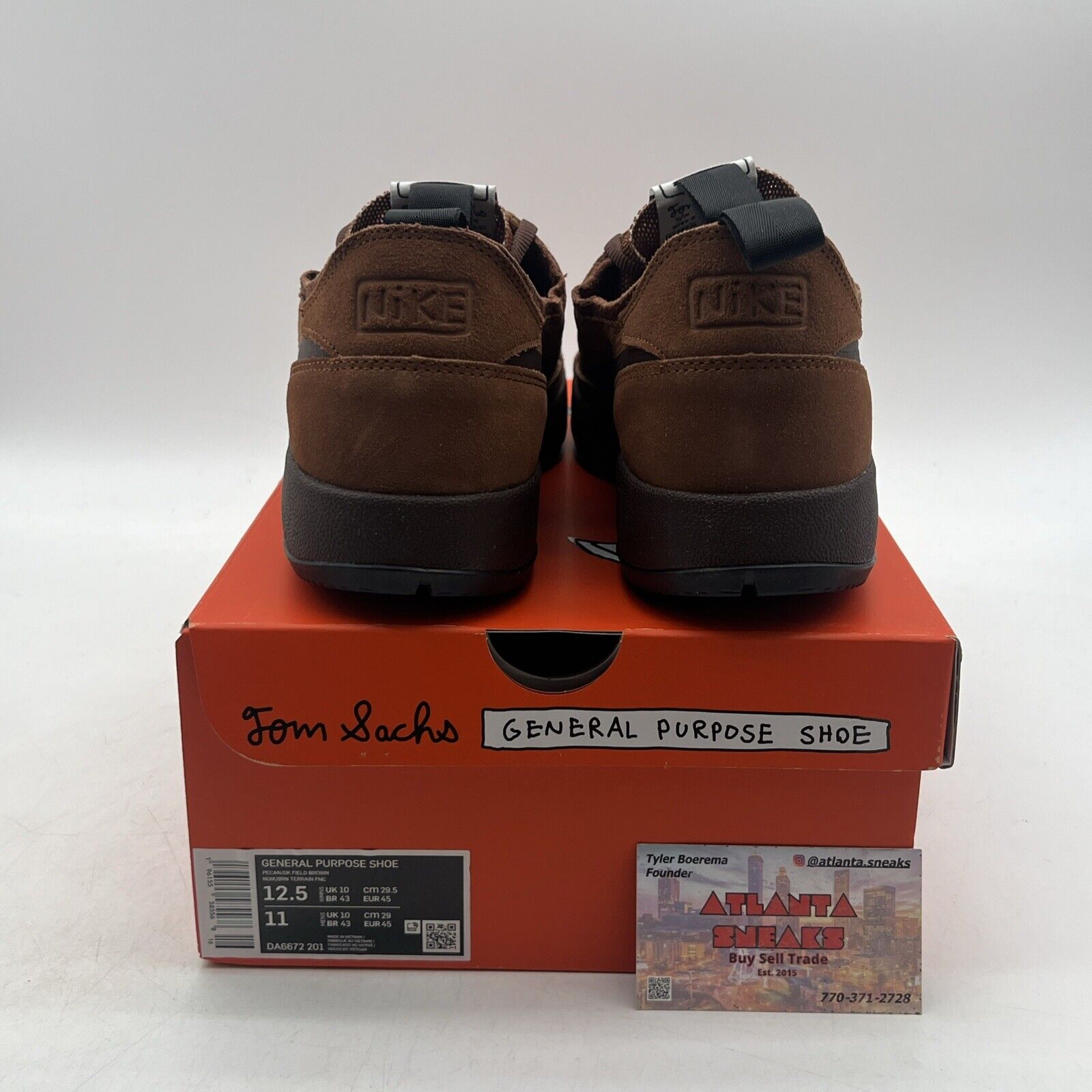 Size 12.5 - NikeCraft General Purpose Shoe x Tom Sachs Low Brown W (DA6672-201)