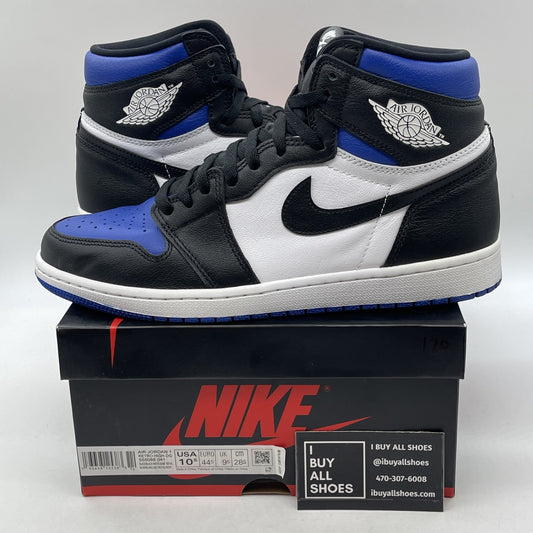 Size 10.5 - Jordan 1 Retro OG High Royal Toe Blue Leather (555088-041)