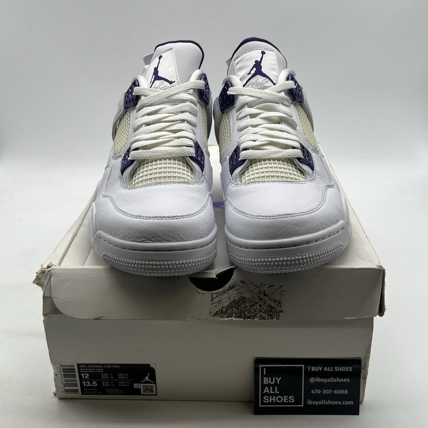Size 12 - Air Jordan 4 Retro Mid Purple Metallic (CT8527-115)