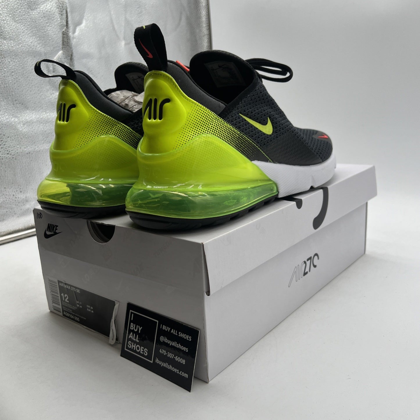 Size 12 - Nike Air Max 270 Neon Collection (AQ9164-005)
