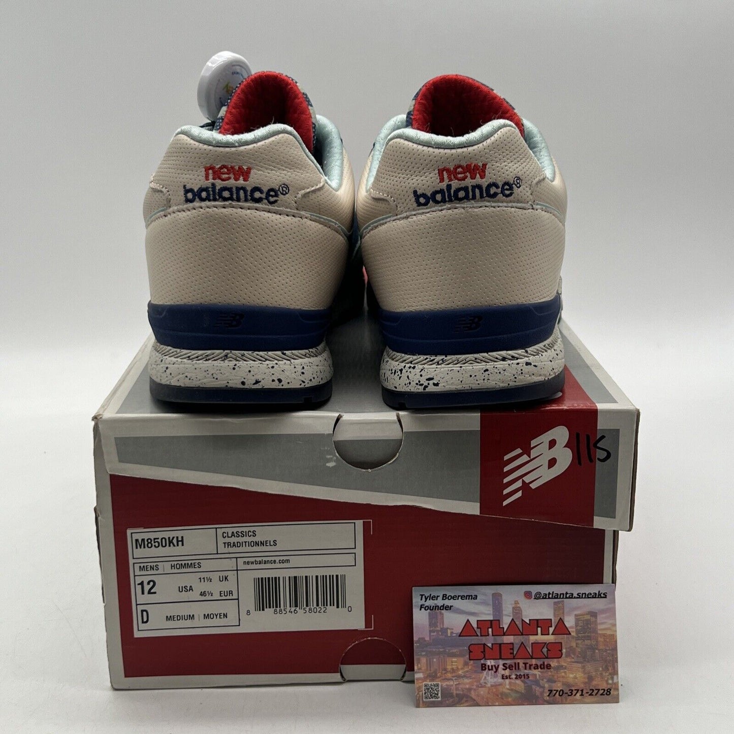 Size 12 - New Balance Ronnie Fieg x 850 Brooklyn Bridge Navy Tan (M850KH)