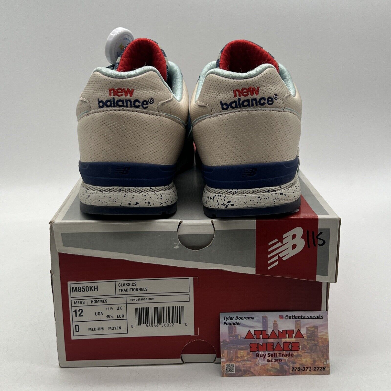 Size 12 - New Balance Ronnie Fieg x 850 Brooklyn Bridge Navy Tan (M850KH)