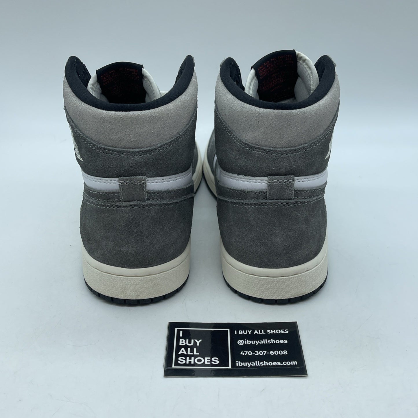 Size 9.5 - Air Jordan 1 Retro OG High Washed Black Suede Leather (DZ5485-051)