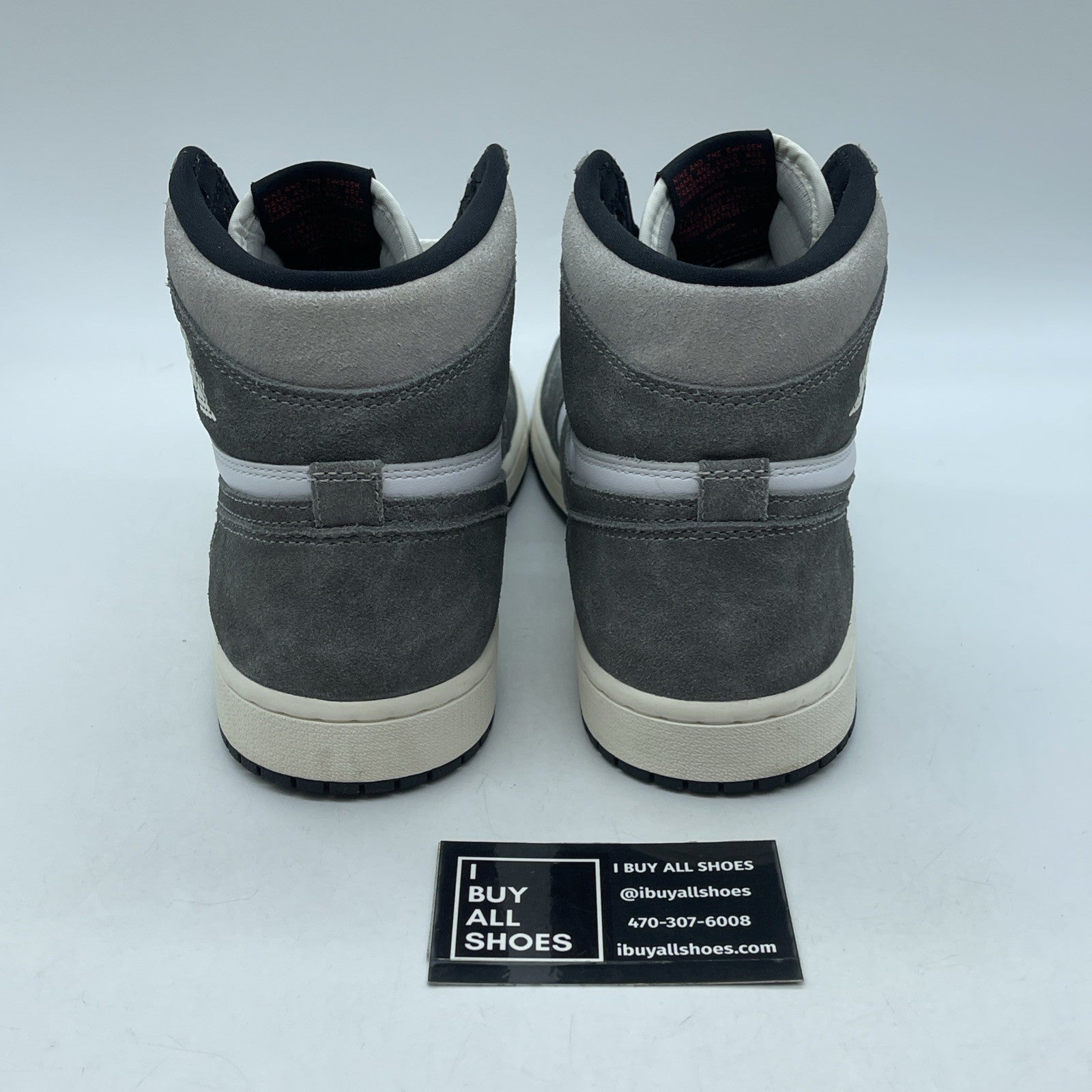 Size 9.5 - Air Jordan 1 Retro OG High Washed Black Suede Leather (DZ5485-051)