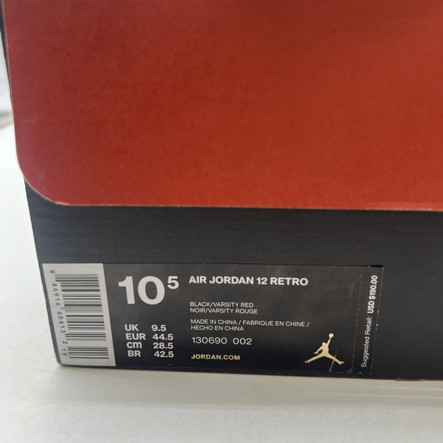 Size 10.5 - Air Jordan 12 Retro Mid Flu Game (130690-002)