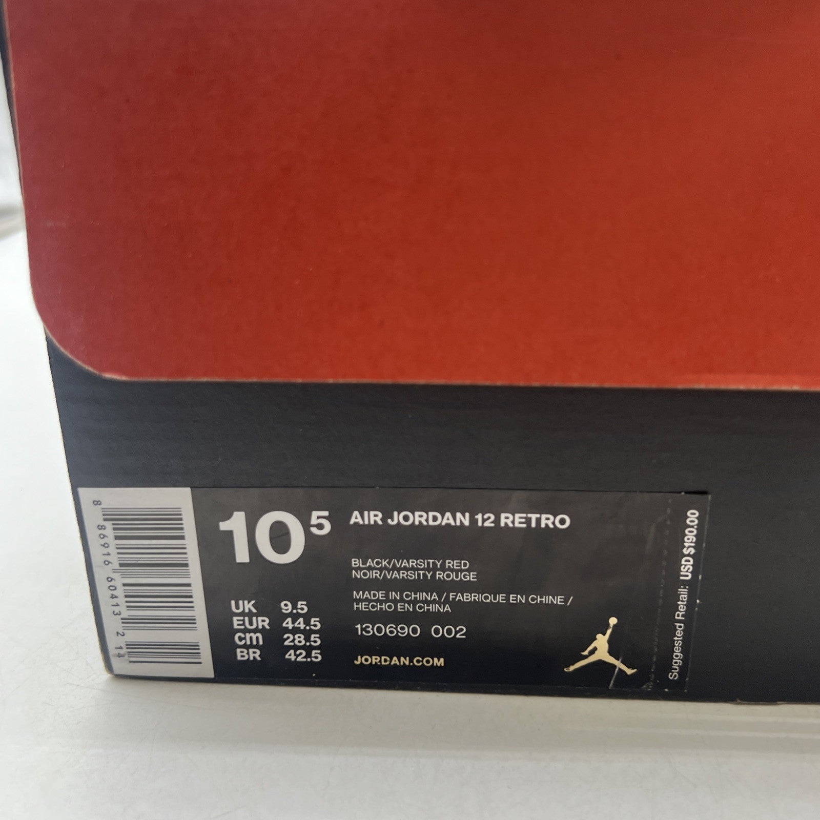 Size 10.5 - Air Jordan 12 Retro Mid Flu Game (130690-002)