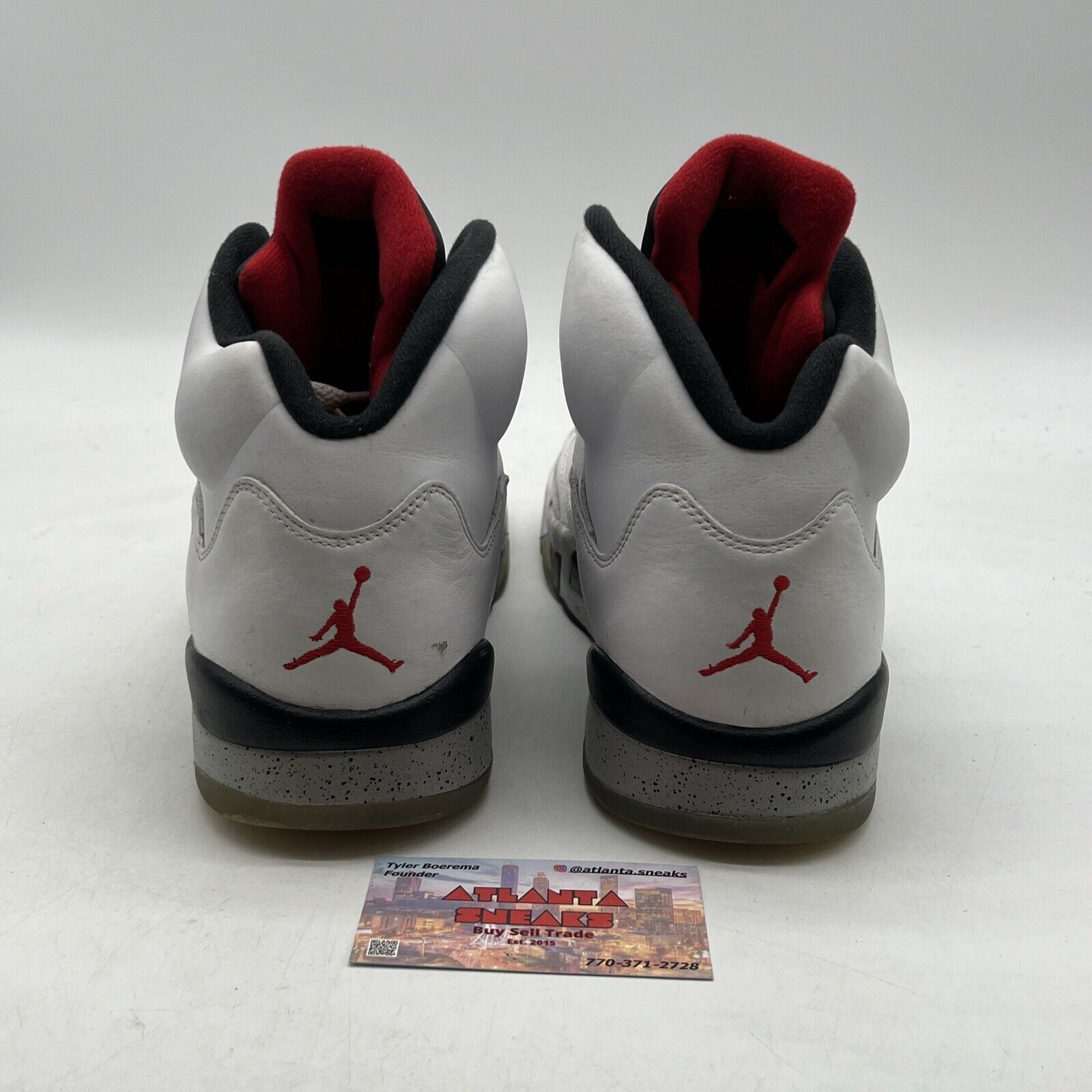 Size 12 - Air Jordan 5 Retro White Cement (136027-104)