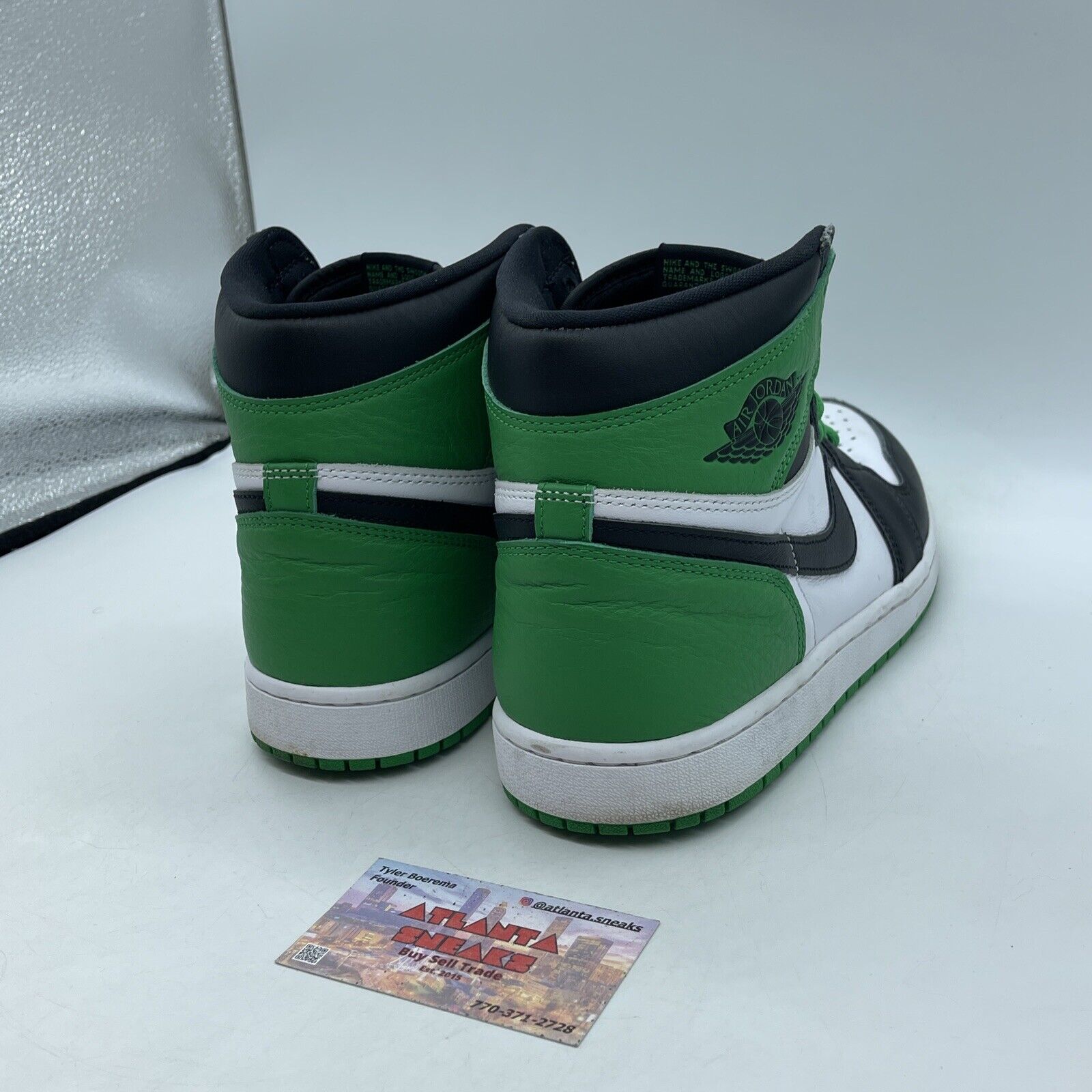 Size 11 - Air Jordan 1 Retro OG High Lucky Green Black Leather (DZ5485-031)