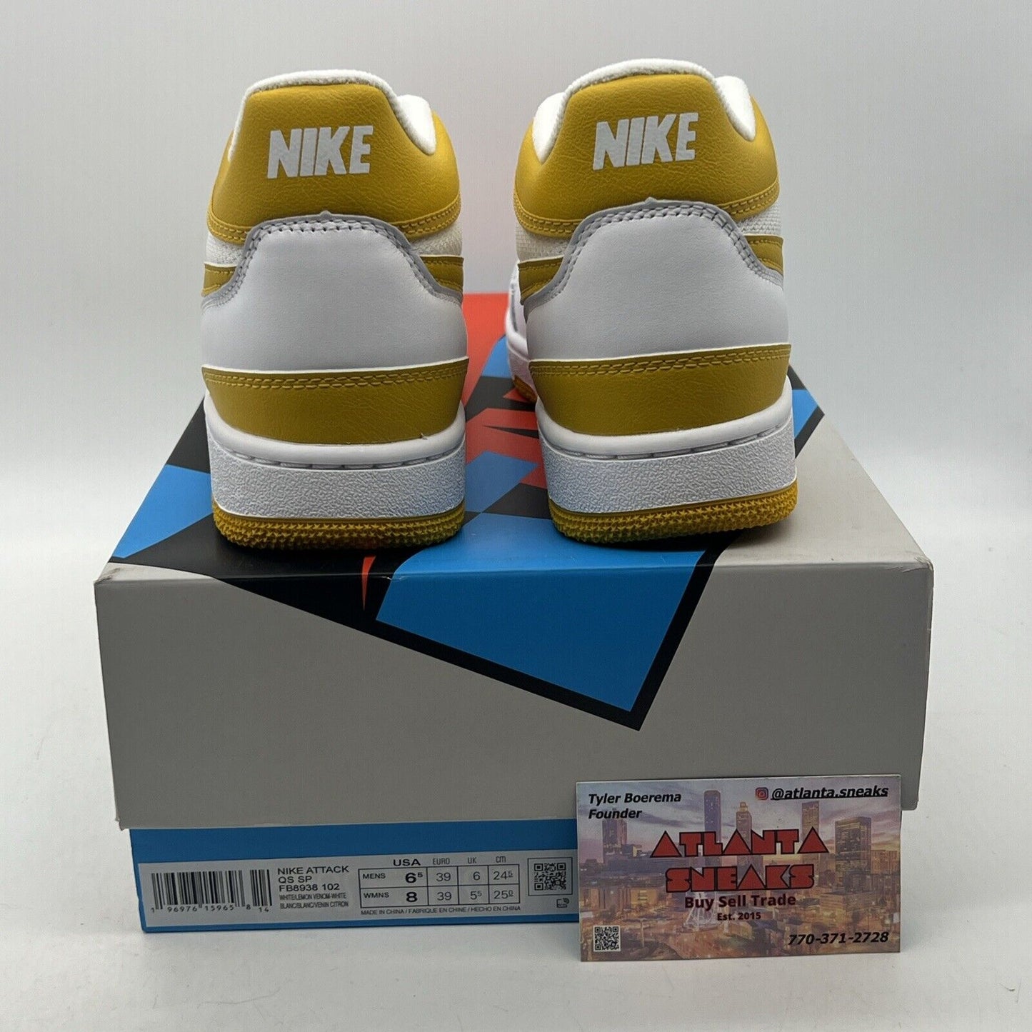 Size 6.5 - Nike Mac Attack QS SP Lemon Venom White Leather (FB8938-102)