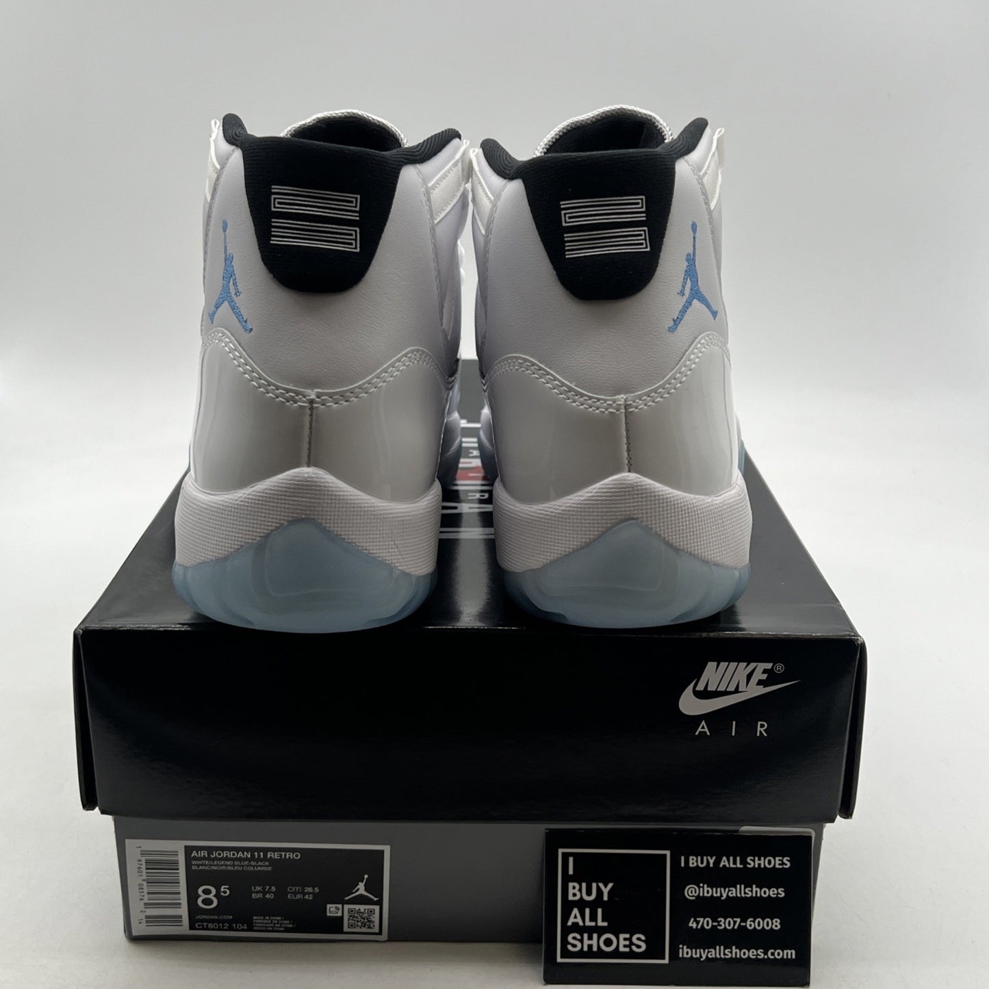 Size 8.5 - Air Jordan 11 Retro 2024 Legend Blue / Columbia (CT8012-104)