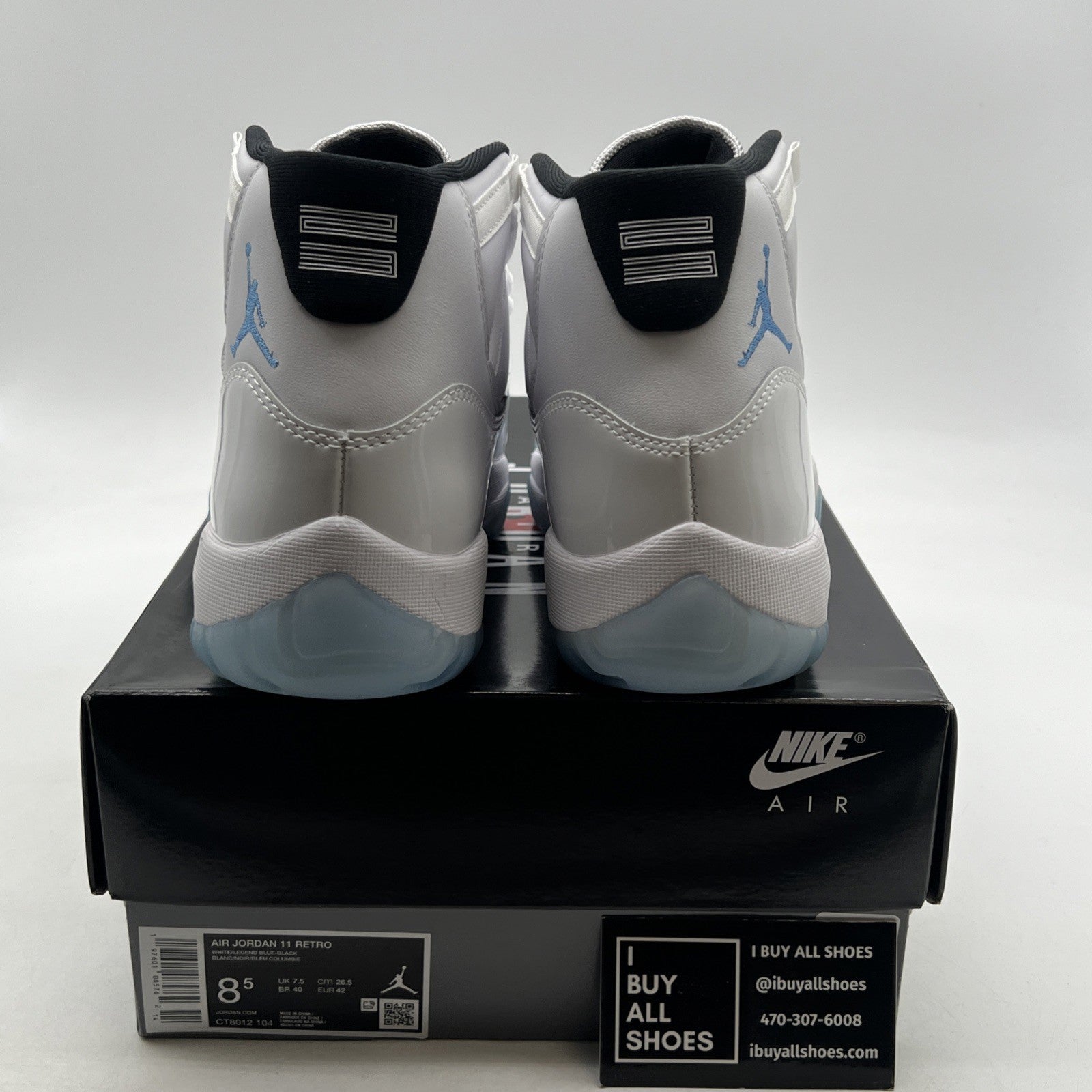 Size 8.5 - Air Jordan 11 Retro 2024 Legend Blue / Columbia (CT8012-104)
