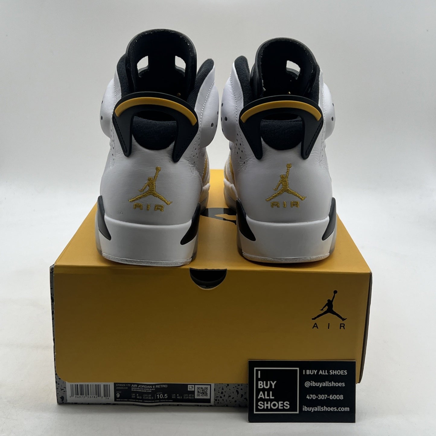 Size 9 - Air Jordan 6 Retro Yellow Ochre (CT8529-170)