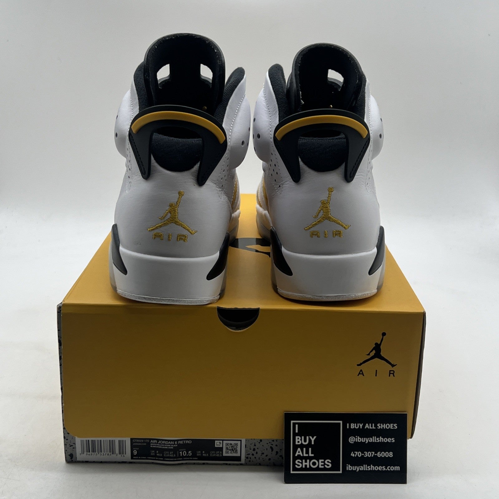 Size 9 - Air Jordan 6 Retro Yellow Ochre (CT8529-170)