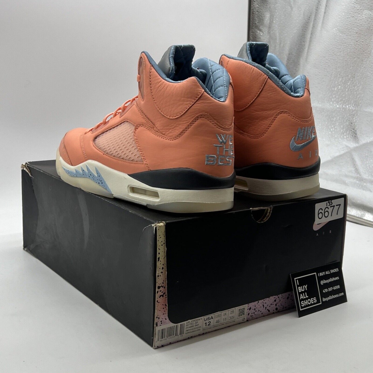 Size 12 - Air Jordan 5 Retro x DJ Khaled We The Best - Crimson Bliss DV4982-641