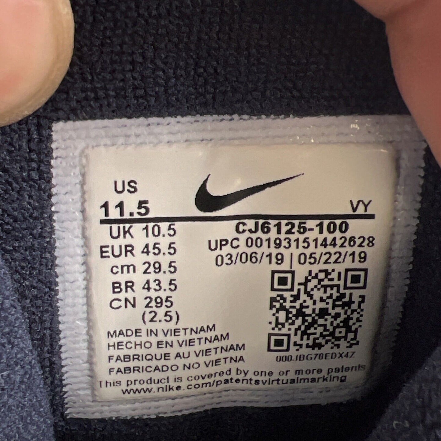 Size 11.5 - Nike Air More Uptempo 96 Denim (CJ6125-100)