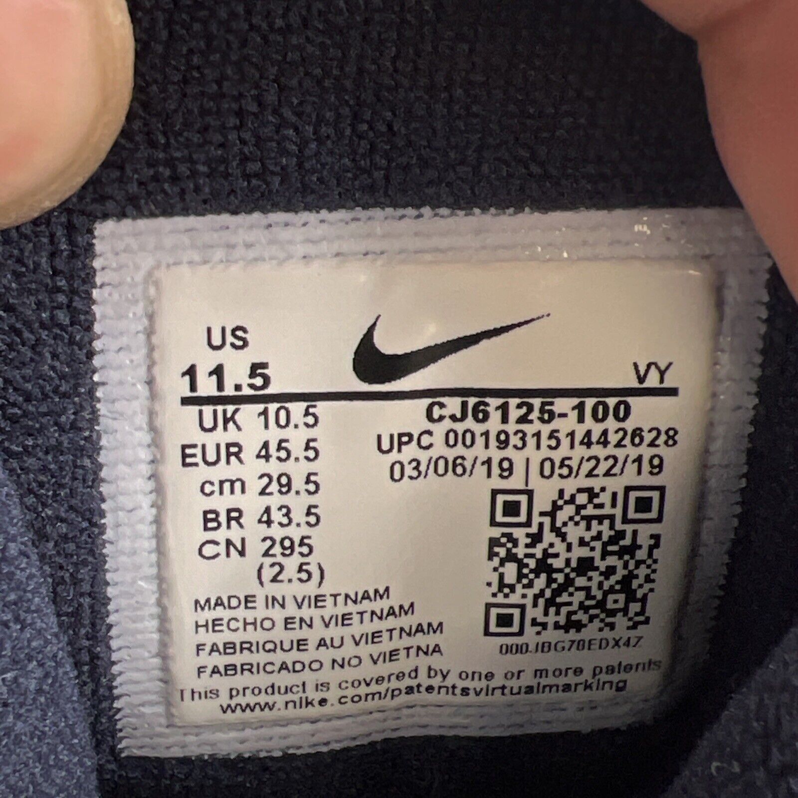 Size 11.5 - Nike Air More Uptempo 96 Denim (CJ6125-100)