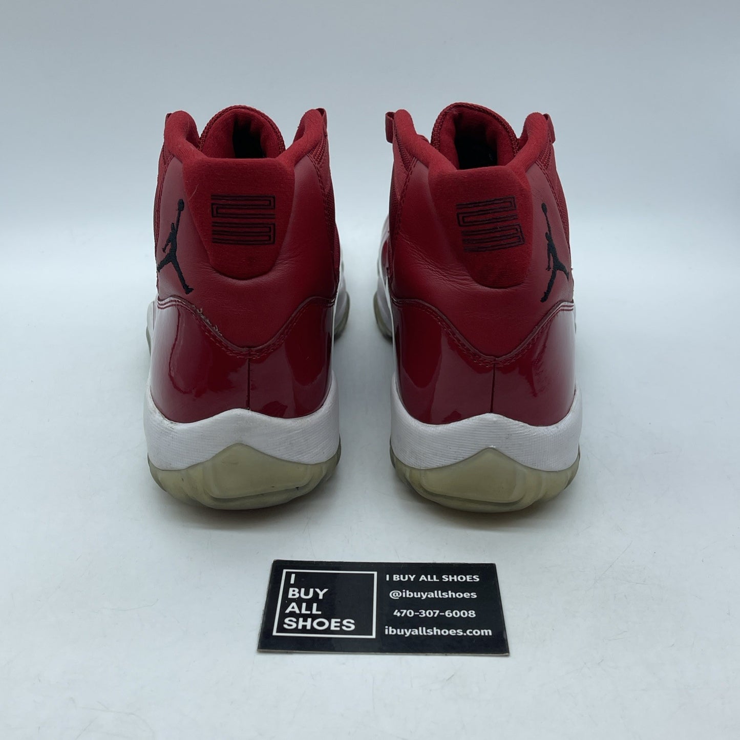Size 9.5 - Jordan 11 Retro High Win Like '96 Red Black Suede (378037-623)