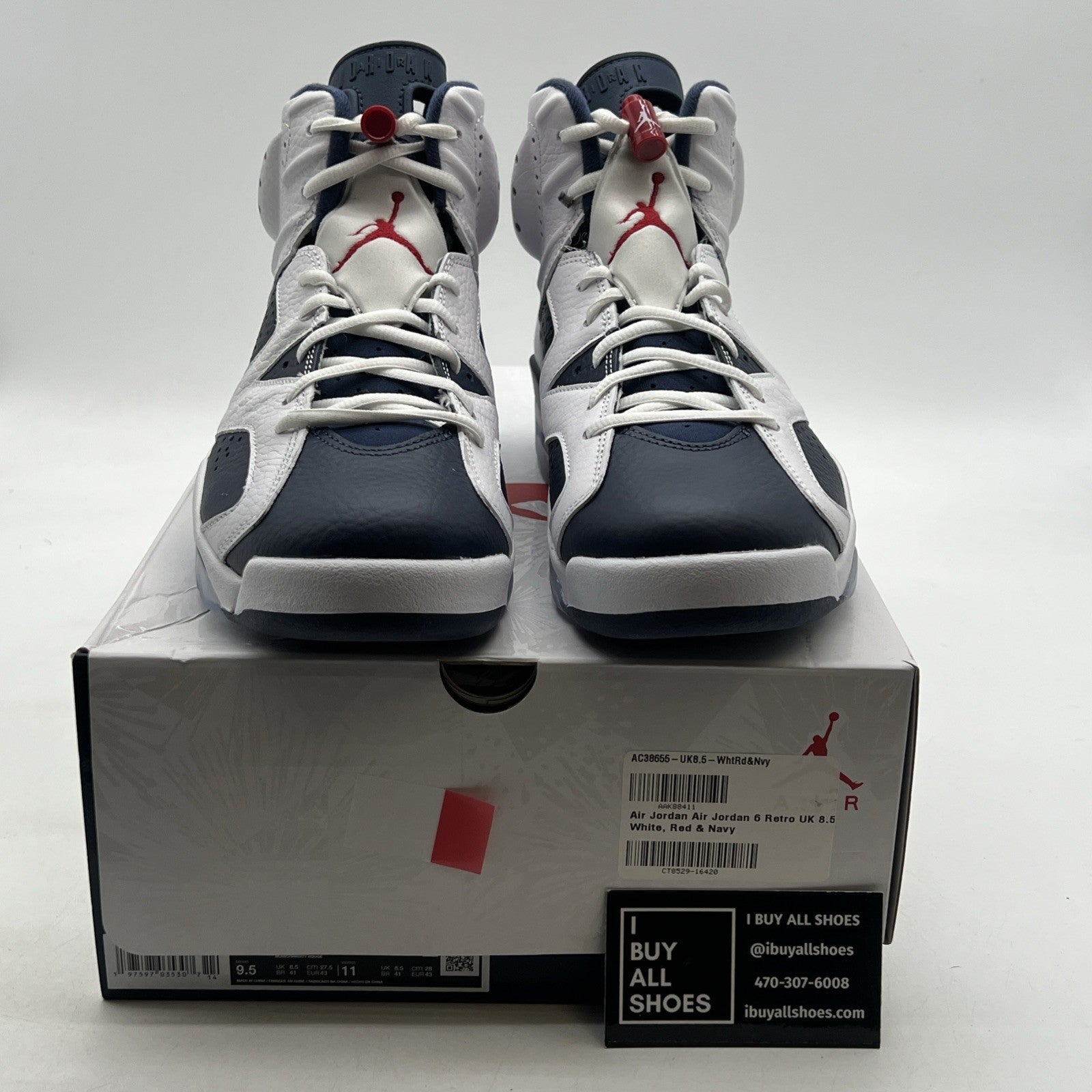 Size 9.5 - Air Jordan 6 Retro 2024 Olympic (CT8529-164)
