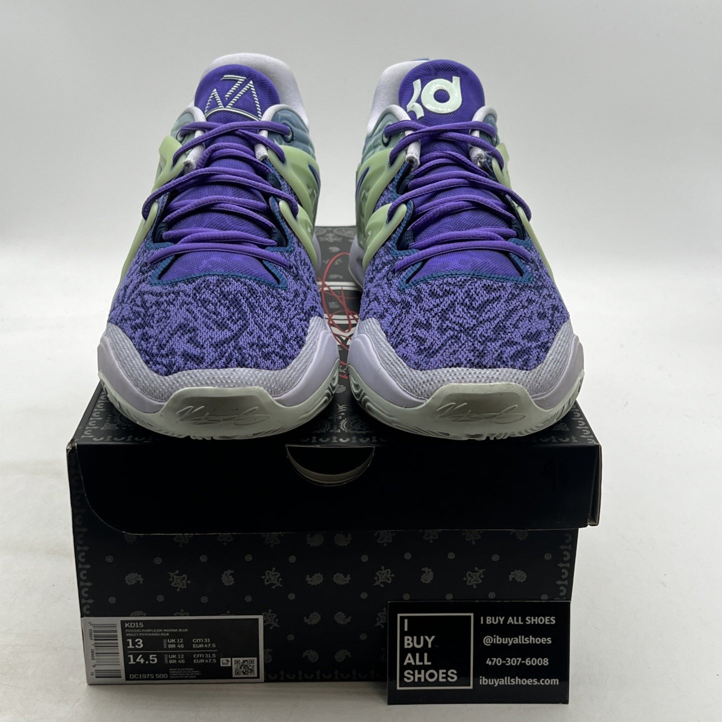 Size 13 - Nike KD 15 'Nightmare 2022' "Pyschic Purple/Marina Blue" (DC1975-500)