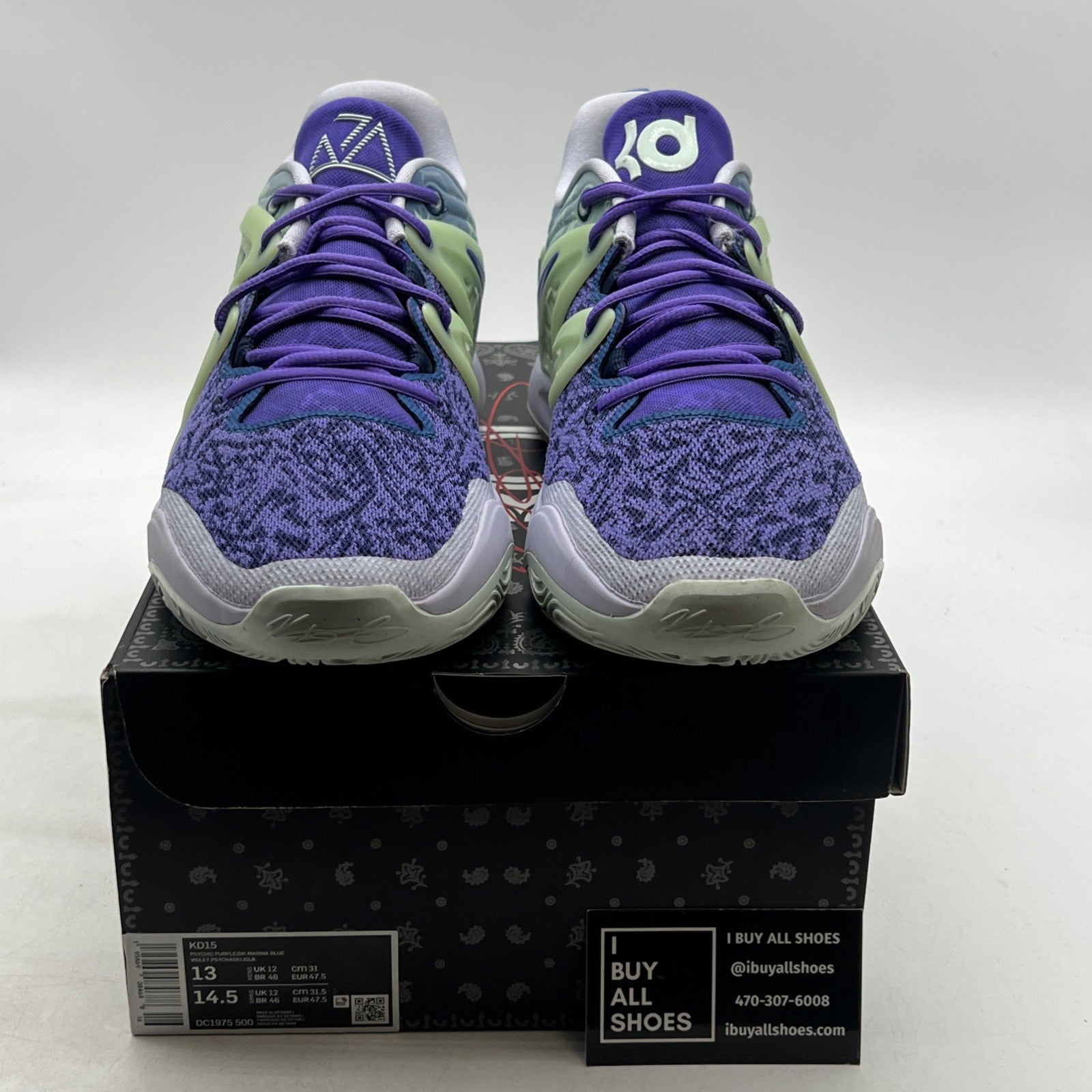 Size 13 - Nike KD 15 'Nightmare 2022' "Pyschic Purple/Marina Blue" (DC1975-500)