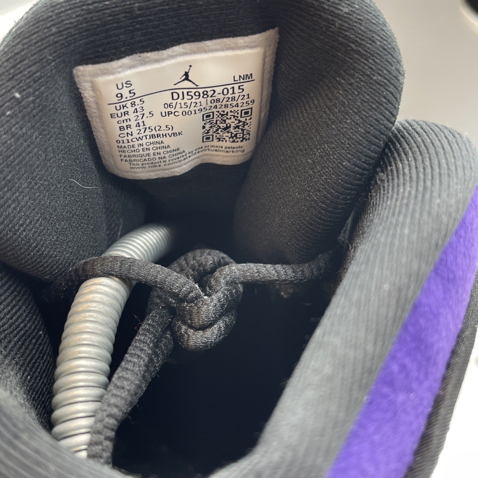 Size 9.5 - Jordan 13 Retro Court Purple Black Suede Leather (DJ5982-015)