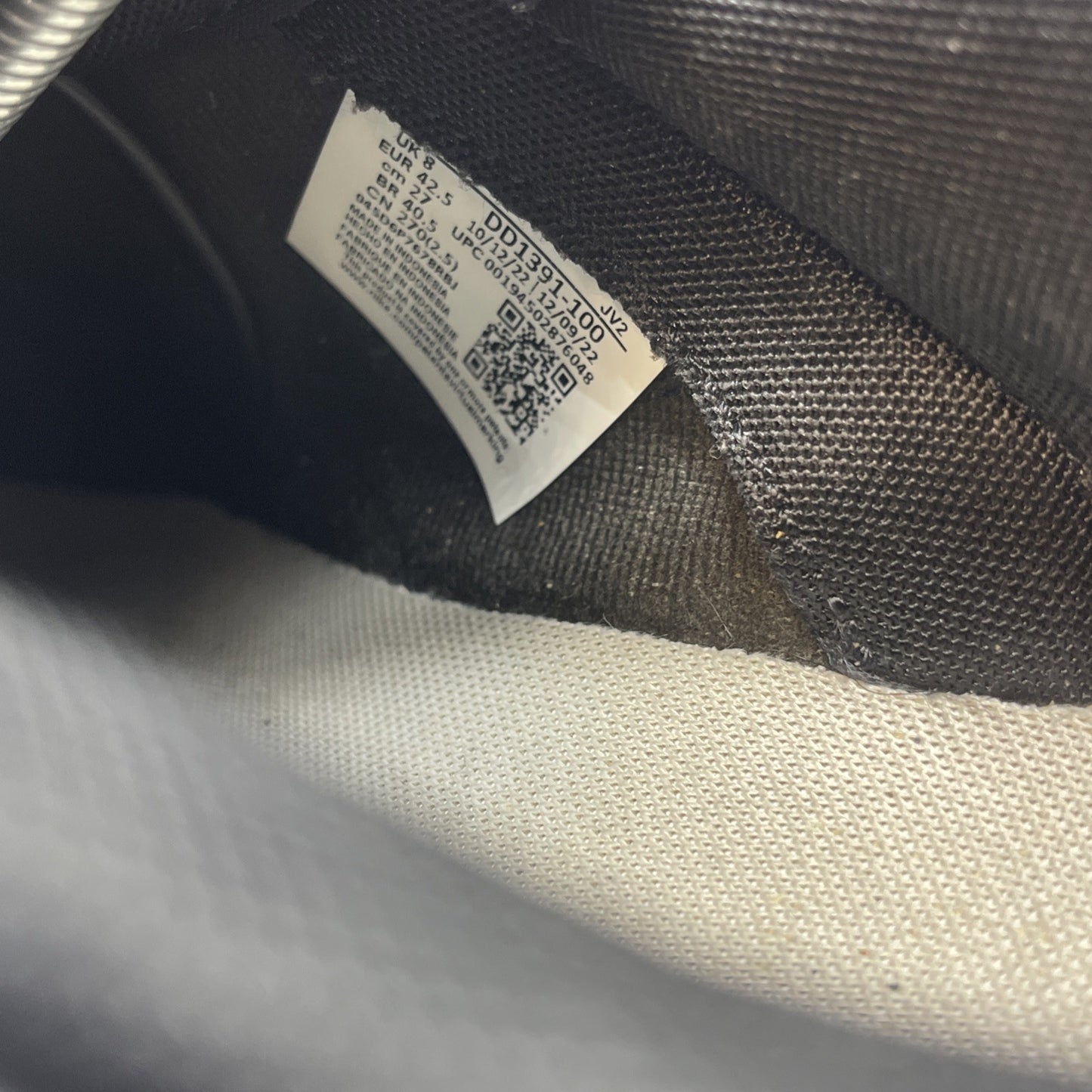 Size 9 - Nike Dunk Low Black White Leather (DD1391-100)