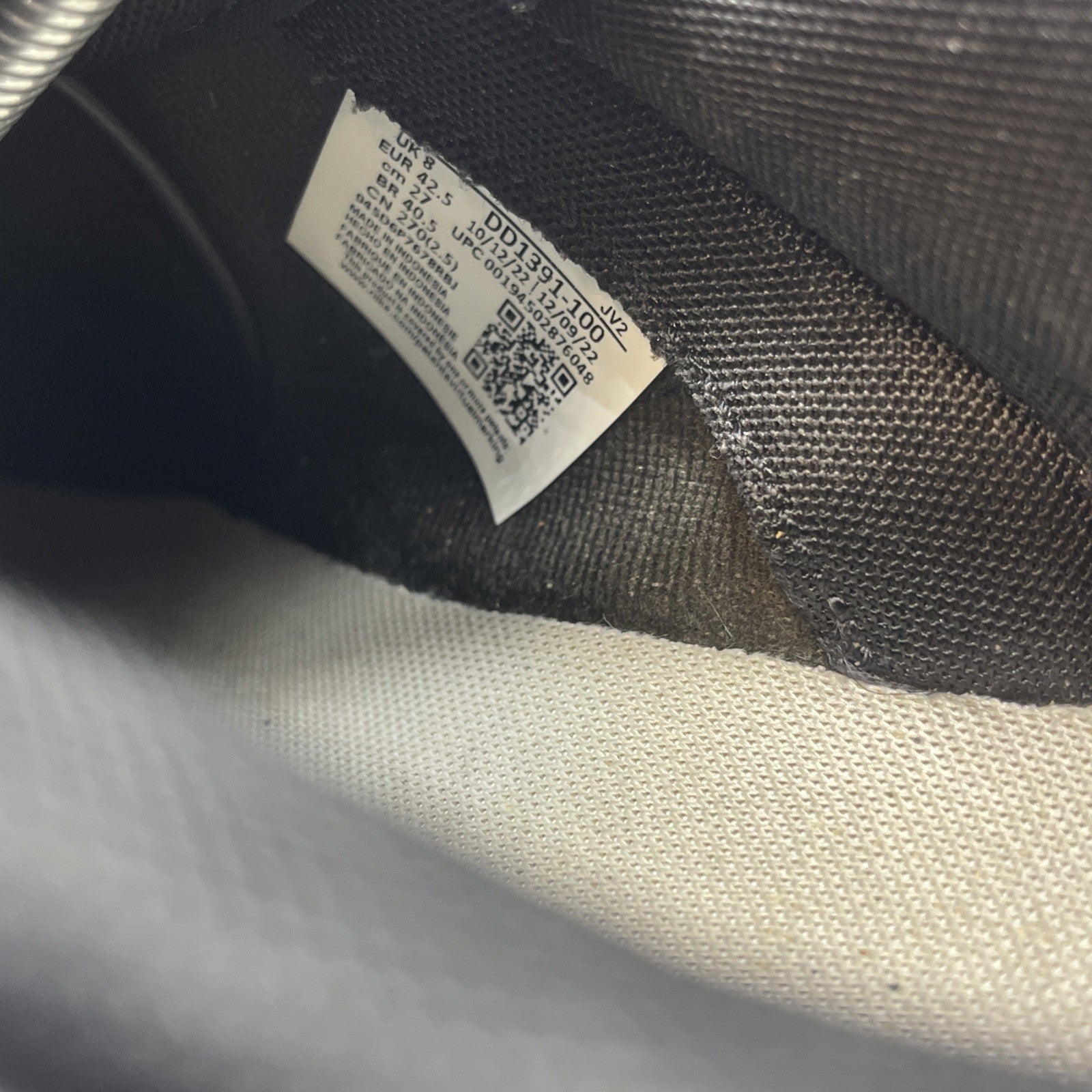 Size 9 - Nike Dunk Low Black White Leather (DD1391-100)