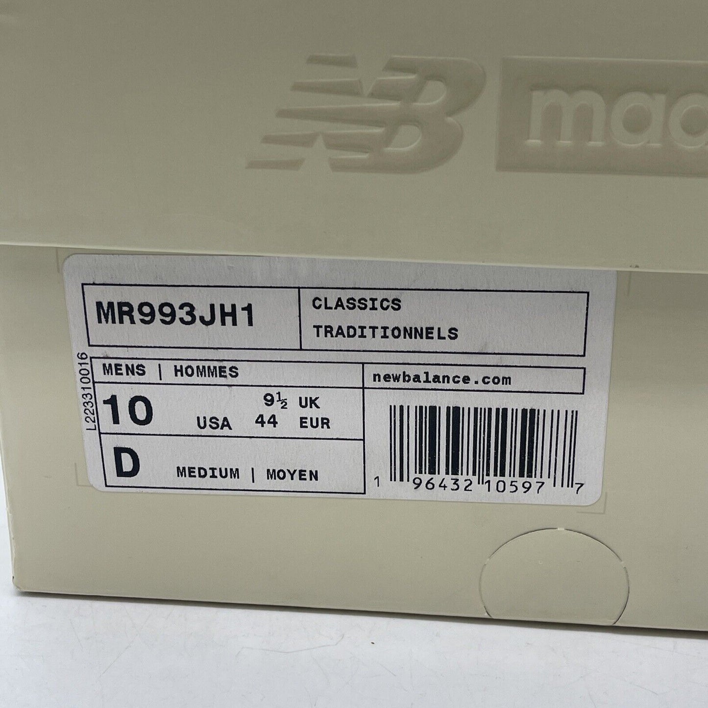 Size 10 - New Balance Joe Freshgoods x 993 Made in USA Performance Art - Powder