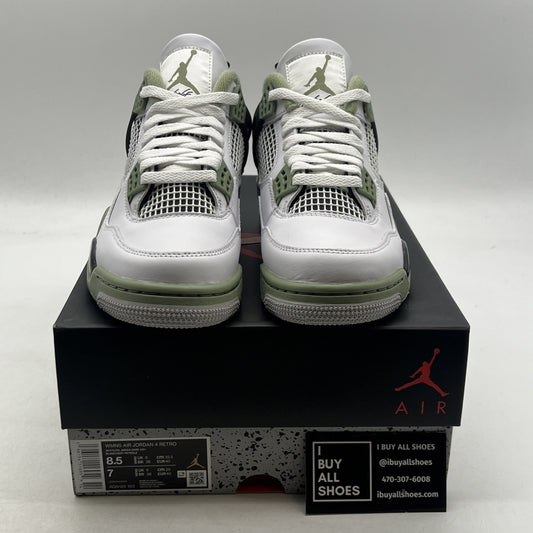 Size 8.5 - Air Jordan 4 Retro Mid Seafoam W (AQ9129-103)